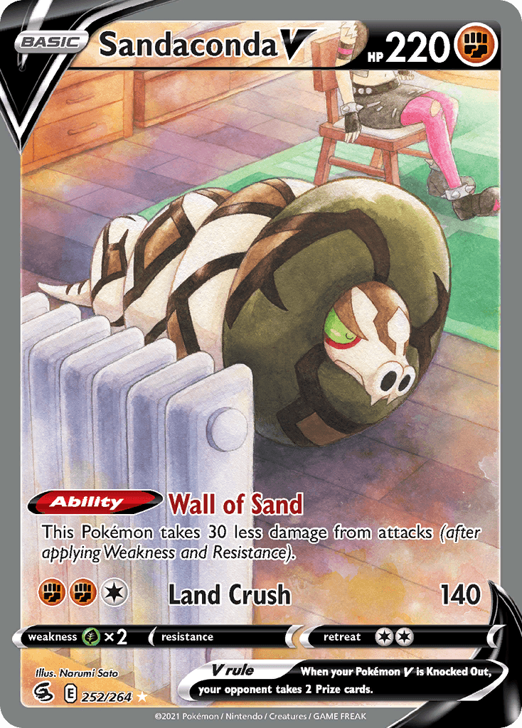 Sandaconda V, kortbilde fra pokemontcg.io