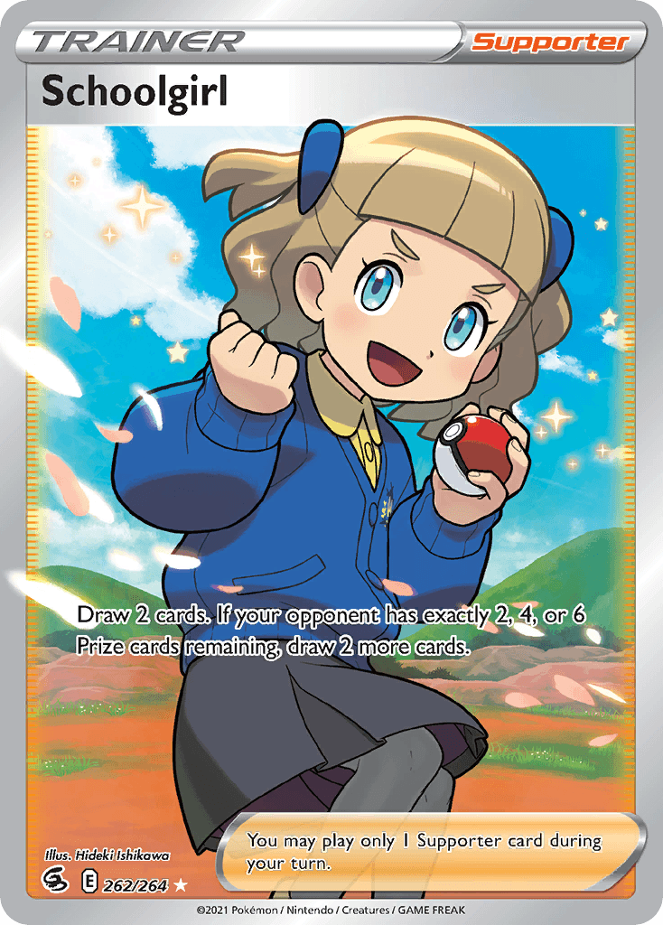 Schoolgirl, kortbilde fra pokemontcg.io