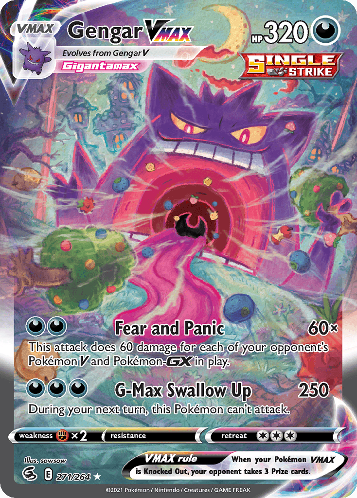 Gengar VMAX, kortbilde fra pokemontcg.io