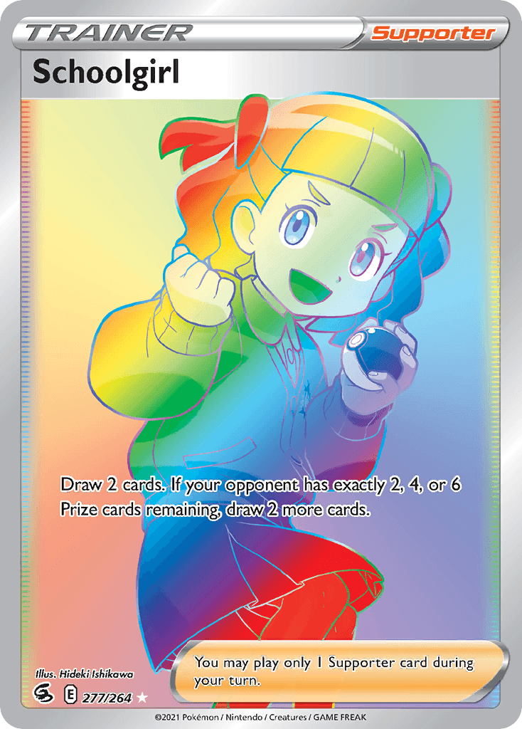 Schoolgirl, kortbilde fra pokemontcg.io