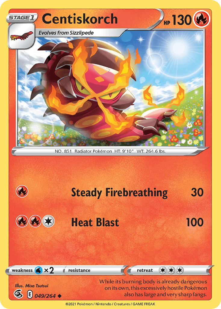 Centiskorch, kortbilde fra pokemontcg.io