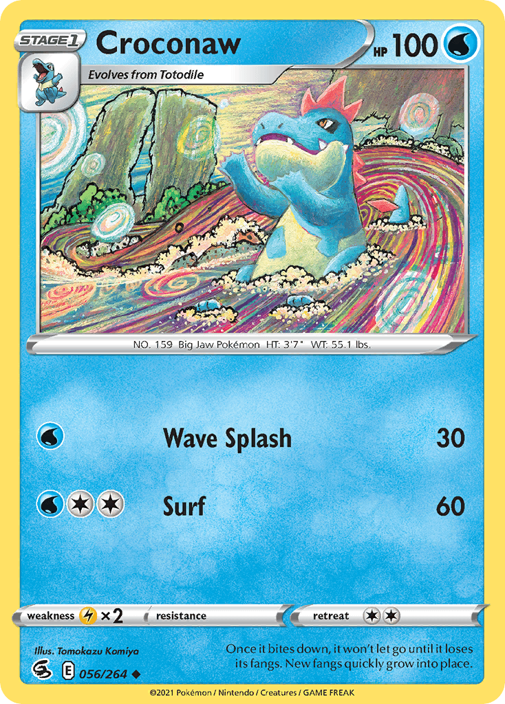 Croconaw, kortbilde fra pokemontcg.io