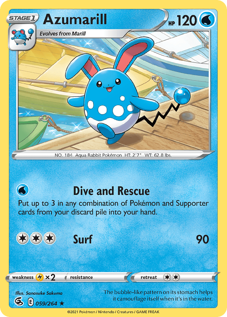 Azumarill, kortbilde fra pokemontcg.io