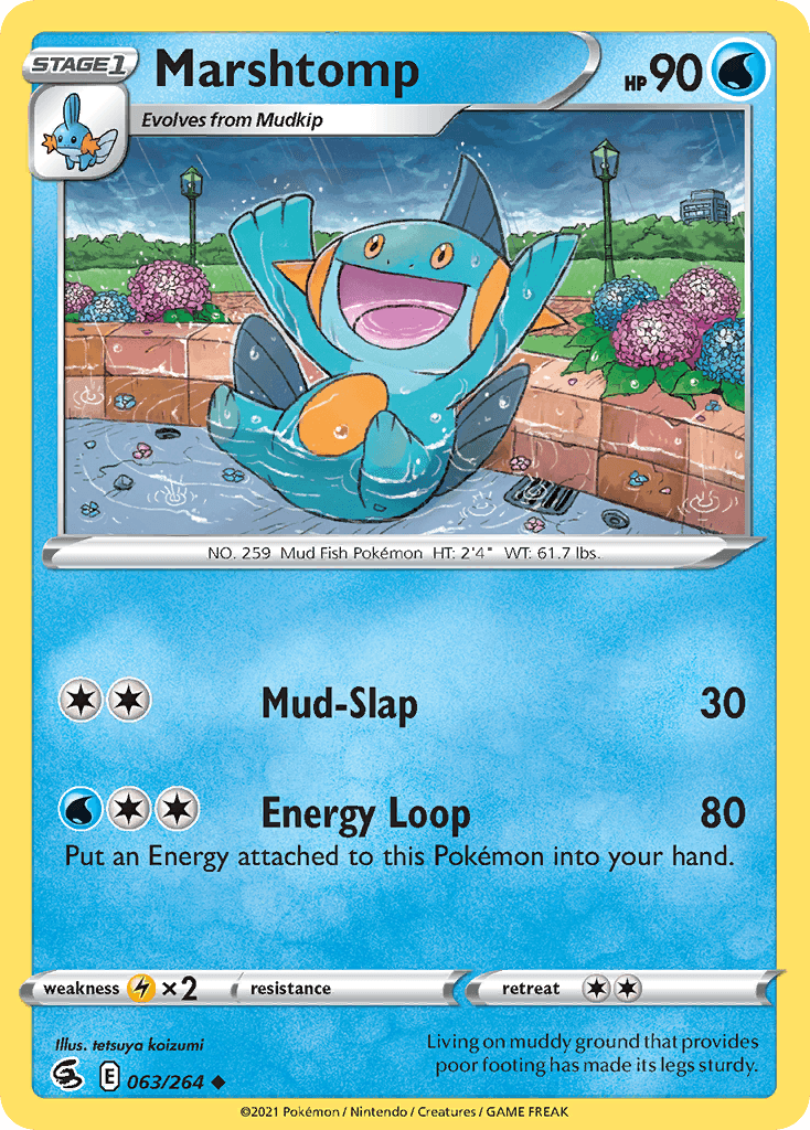 Marshtomp, kortbilde fra pokemontcg.io
