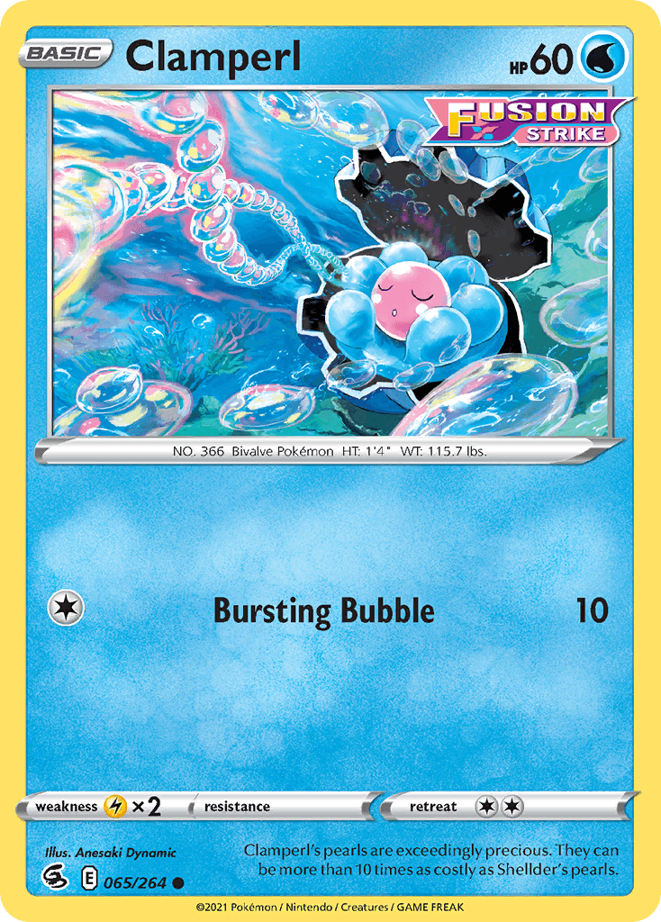 Clamperl, kortbilde fra pokemontcg.io