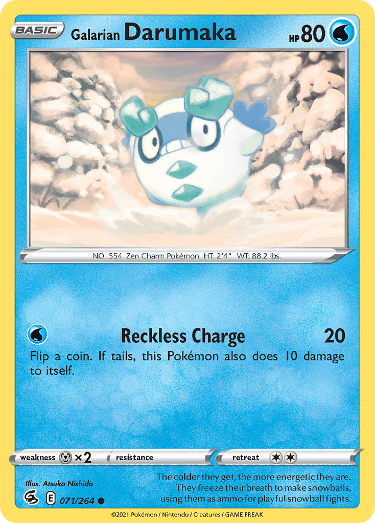 Galarian Darumaka, kortbilde fra pokemontcg.io