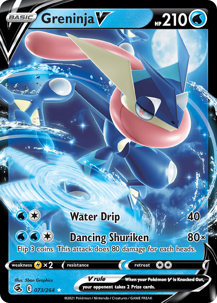 Greninja V, kortbilde fra pokemontcg.io