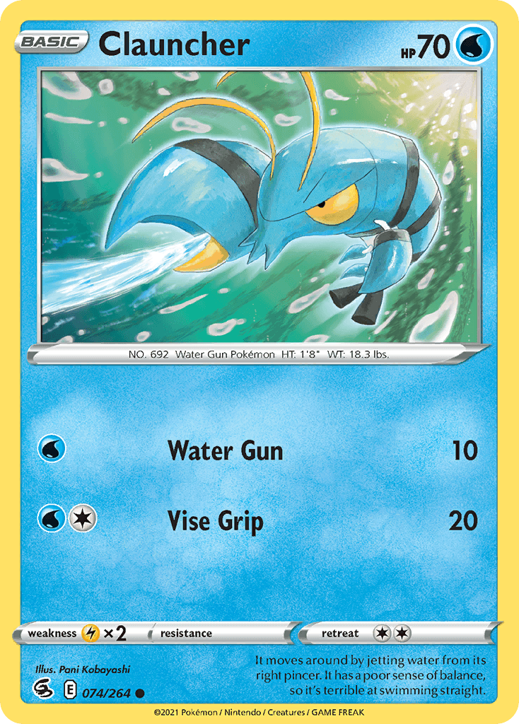 Clauncher, kortbilde fra pokemontcg.io