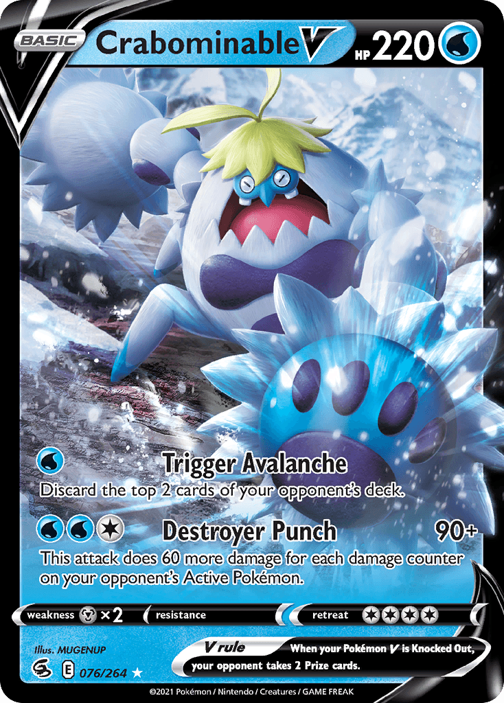 Crabominable V, kortbilde fra pokemontcg.io