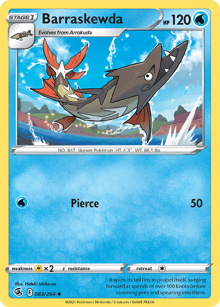 Barraskewda, kortbilde fra pokemontcg.io