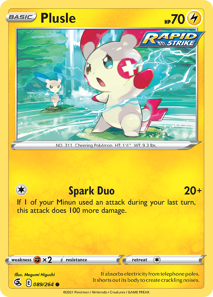 Plusle, kortbilde fra pokemontcg.io