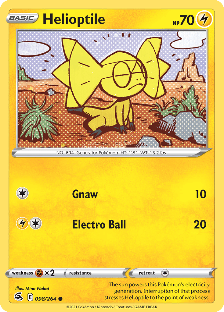 Helioptile, kortbilde fra pokemontcg.io