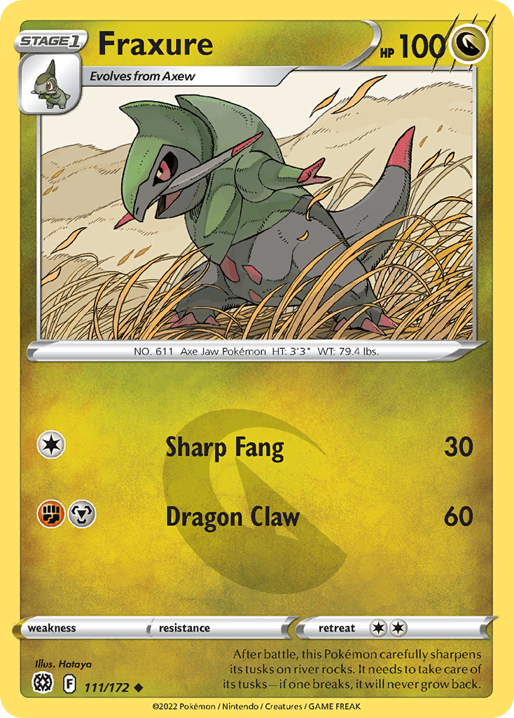 Fraxure, kortbilde fra pokemontcg.io
