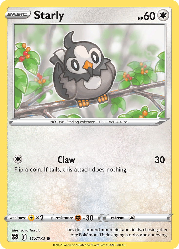 Starly, kortbilde fra pokemontcg.io