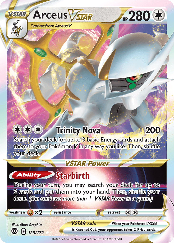 Arceus VSTAR, kortbilde fra pokemontcg.io