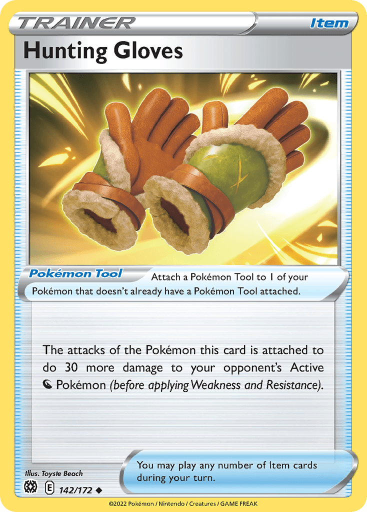 Hunting Gloves, kortbilde fra pokemontcg.io