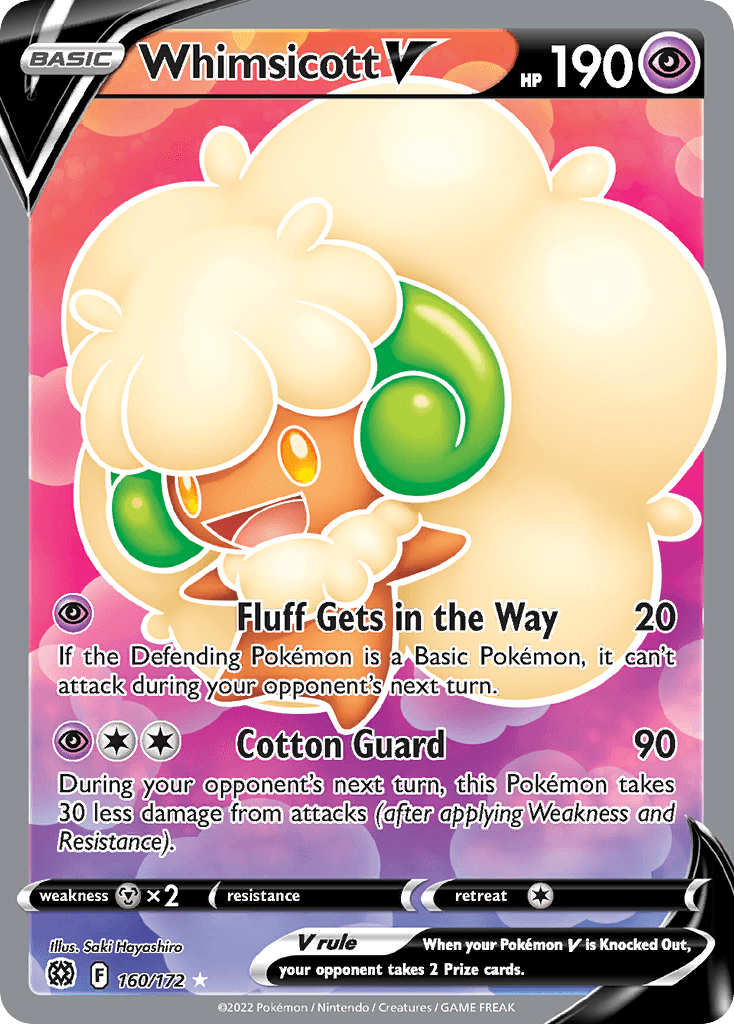 Whimsicott V, kortbilde fra pokemontcg.io