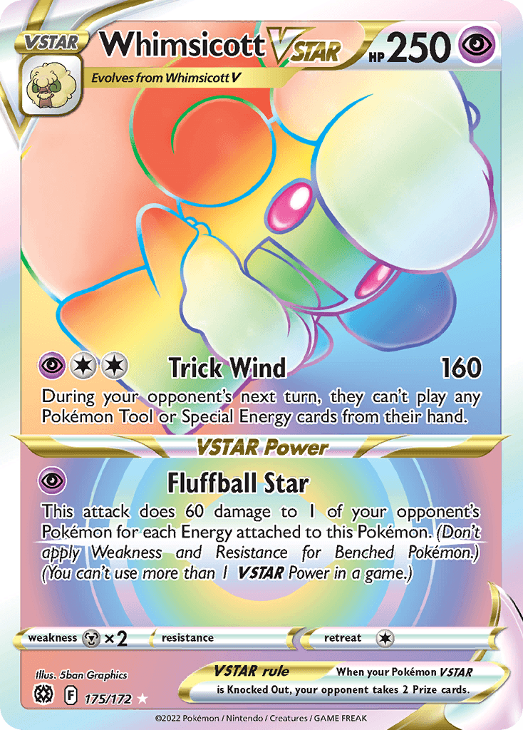 Whimsicott VSTAR, kortbilde fra pokemontcg.io