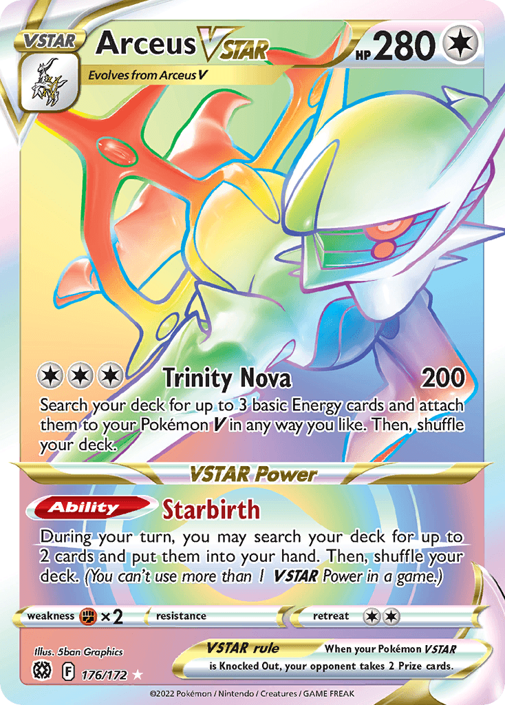Arceus VSTAR, kortbilde fra pokemontcg.io