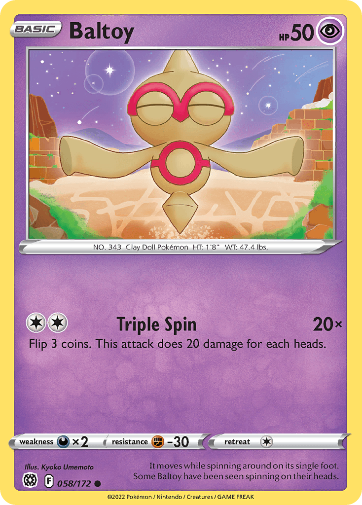 Baltoy, kortbilde fra pokemontcg.io