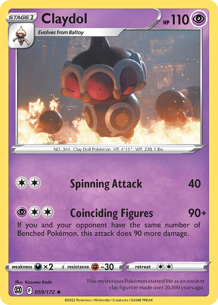 Claydol, kortbilde fra pokemontcg.io