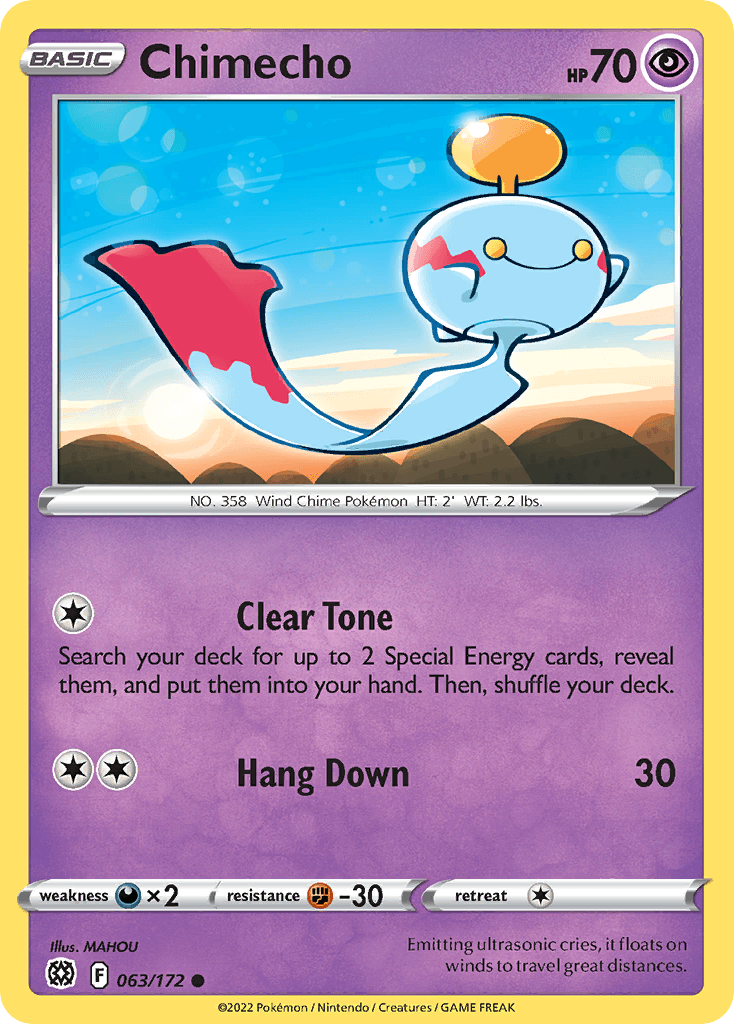 Chimecho, kortbilde fra pokemontcg.io