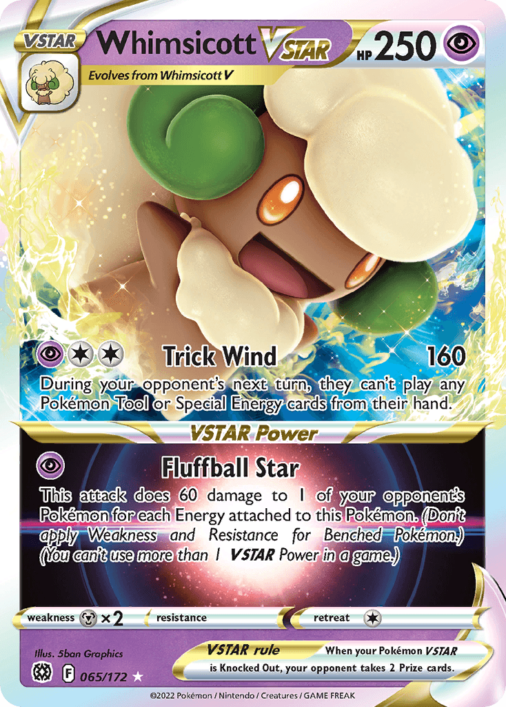 Whimsicott VSTAR, kortbilde fra pokemontcg.io