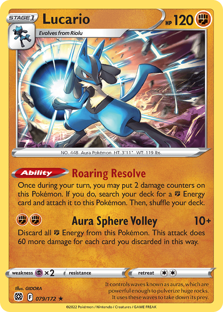 Lucario, kortbilde fra pokemontcg.io
