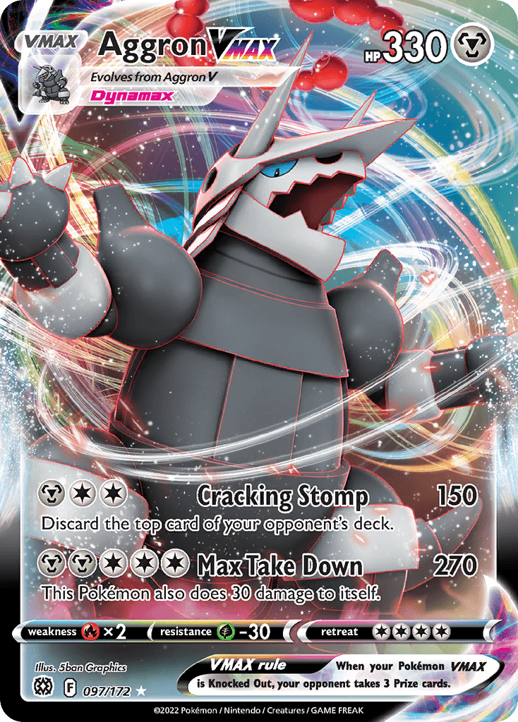 Aggron VMAX, kortbilde fra pokemontcg.io