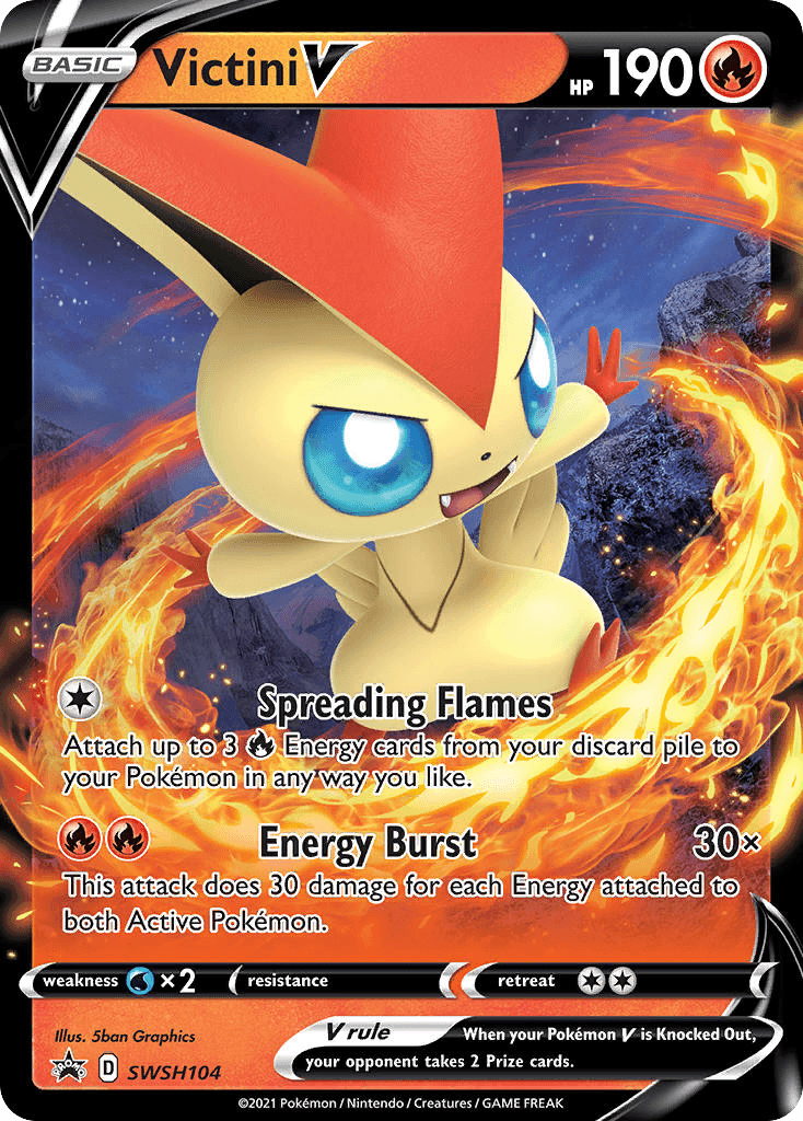 Victini V, kortbilde fra pokemontcg.io