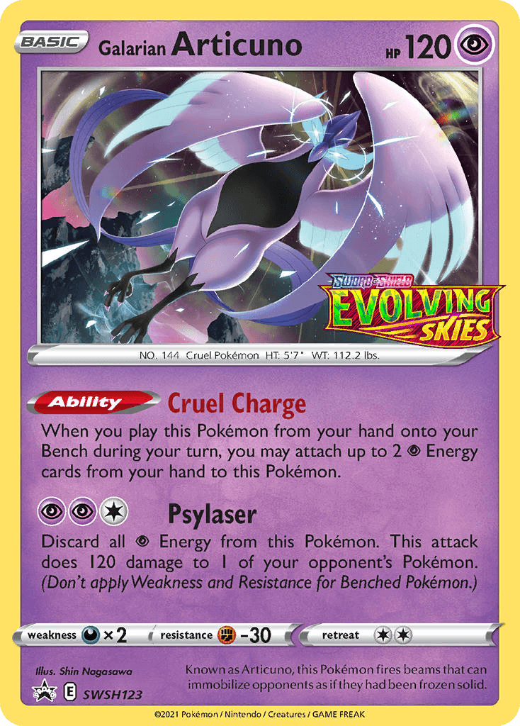Galarian Articuno, kortbilde fra pokemontcg.io