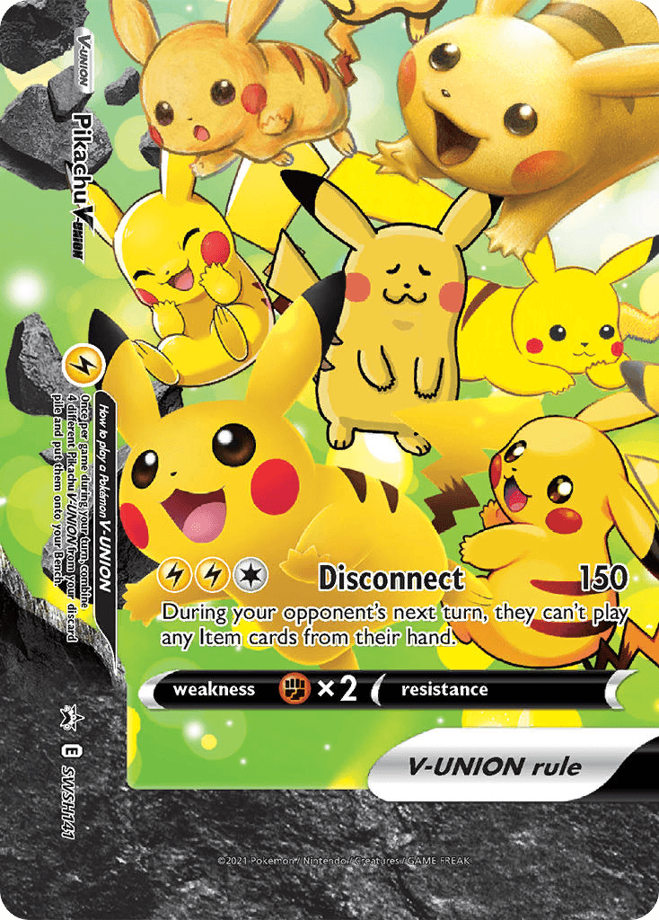 Pikachu V-UNION, kortbilde fra pokemontcg.io