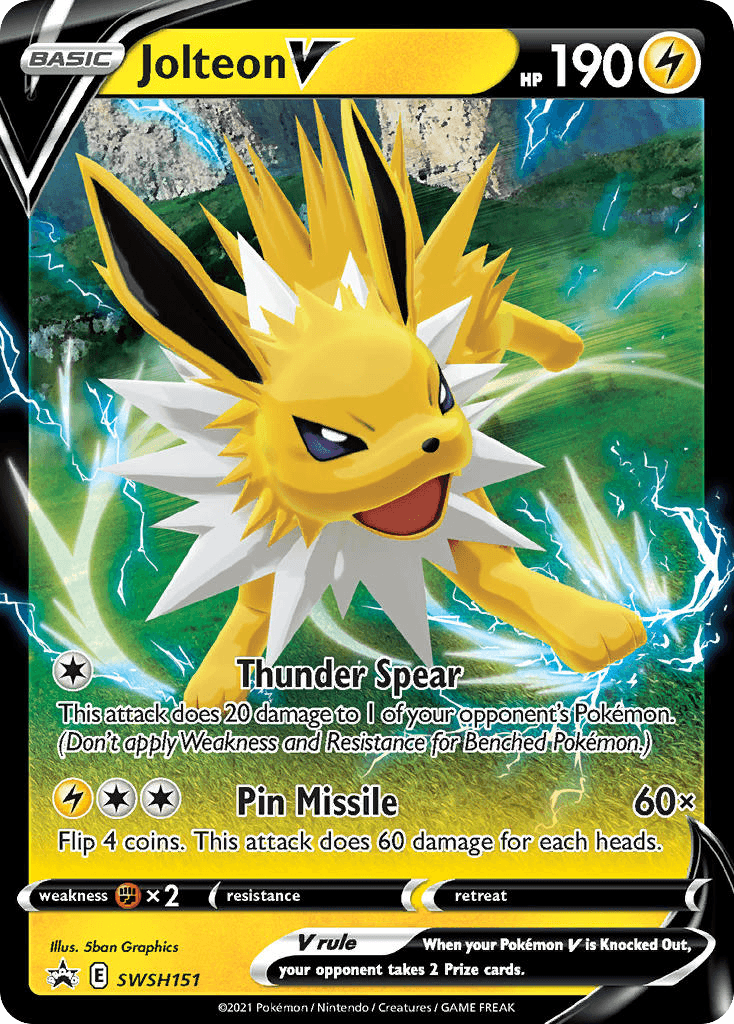 Jolteon V, kortbilde fra pokemontcg.io