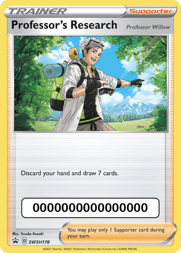 Professor's Research, kortbilde fra pokemontcg.io