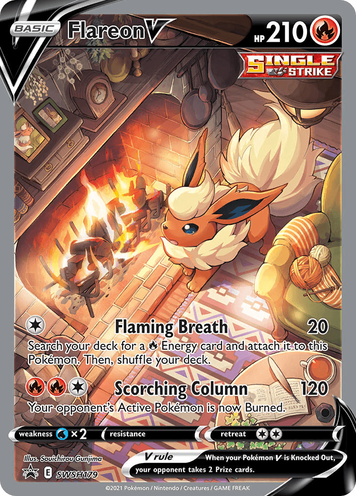 Flareon V, kortbilde fra pokemontcg.io