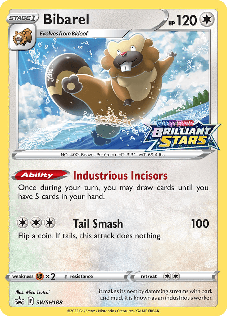 Bibarel, kortbilde fra pokemontcg.io