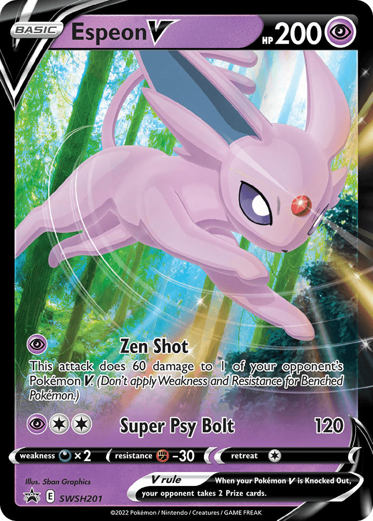 Espeon V, kortbilde fra pokemontcg.io