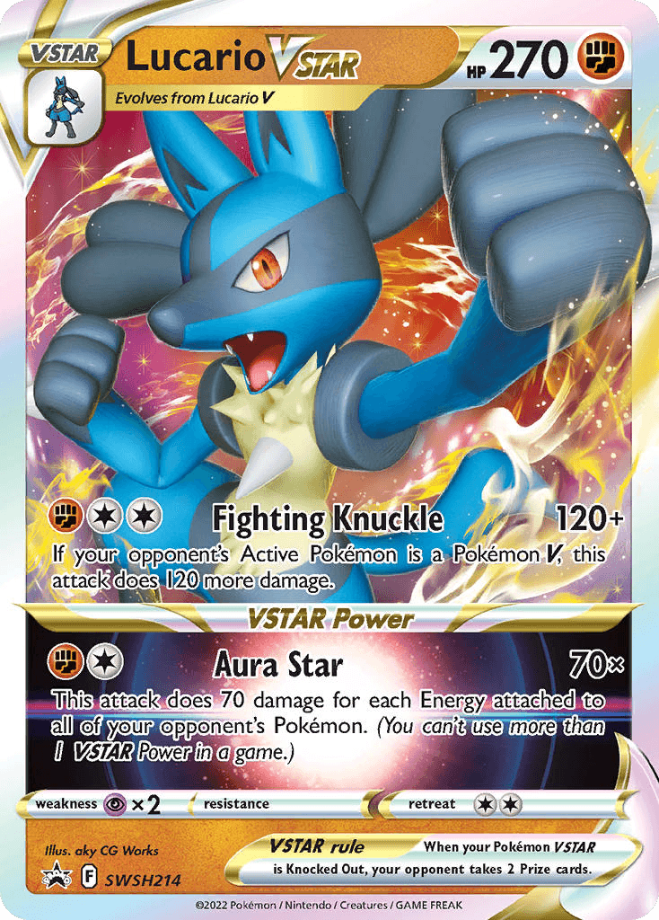 Lucario VSTAR, kortbilde fra pokemontcg.io