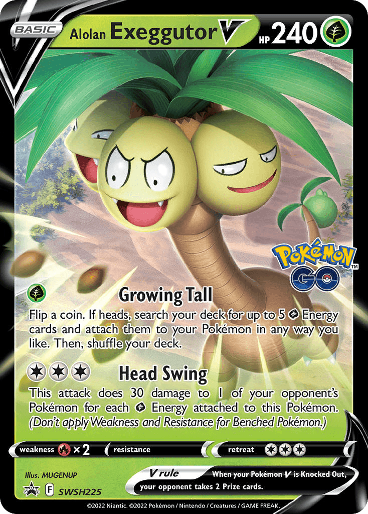 Alolan Exeggutor V, kortbilde fra pokemontcg.io