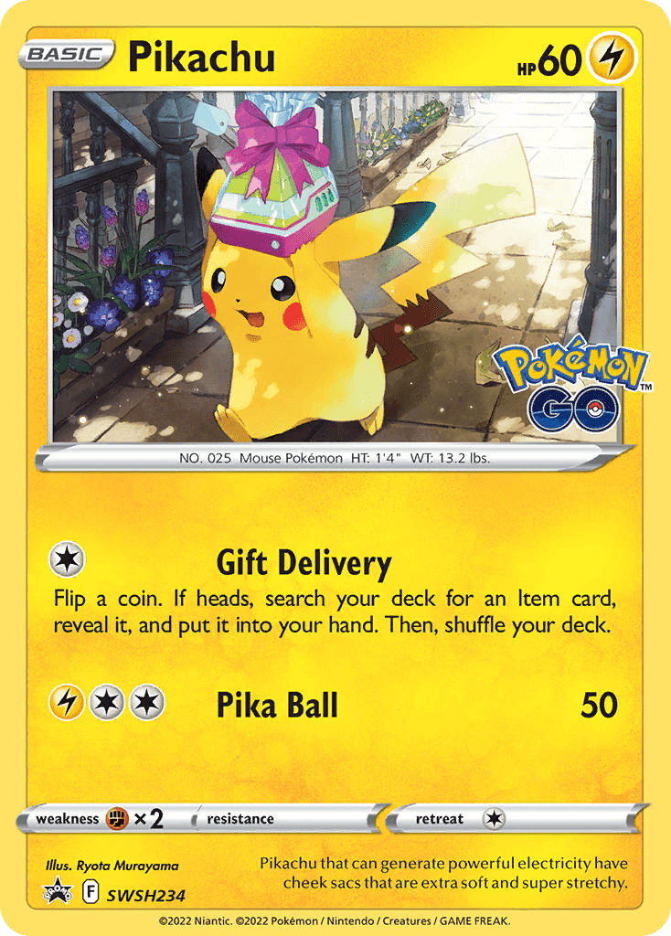 Pikachu, kortbilde fra pokemontcg.io