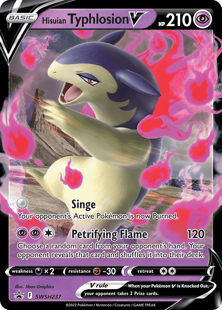 Hisuian Typhlosion V, kortbilde fra pokemontcg.io