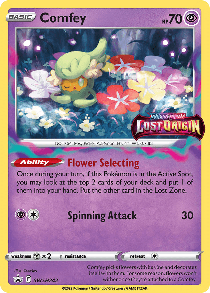 Comfey, kortbilde fra pokemontcg.io