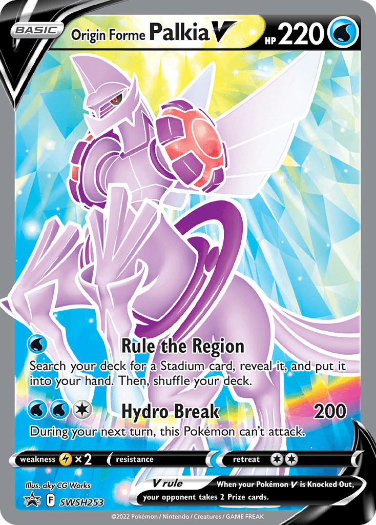 Origin Forme Palkia V, kortbilde fra pokemontcg.io