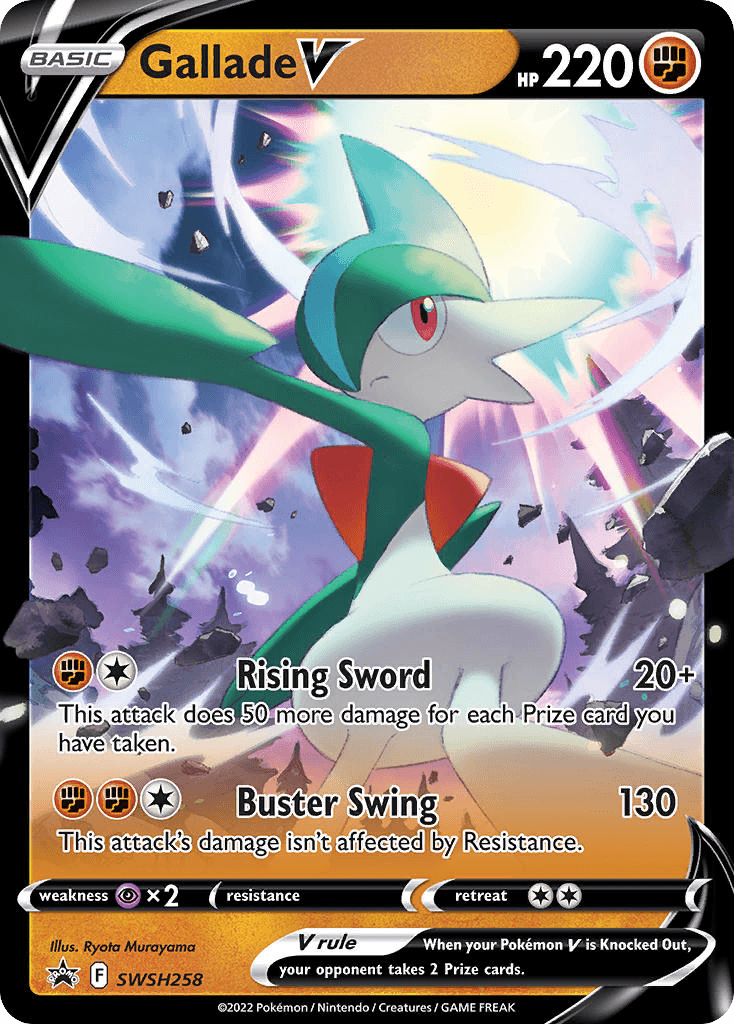 Gallade V, kortbilde fra pokemontcg.io