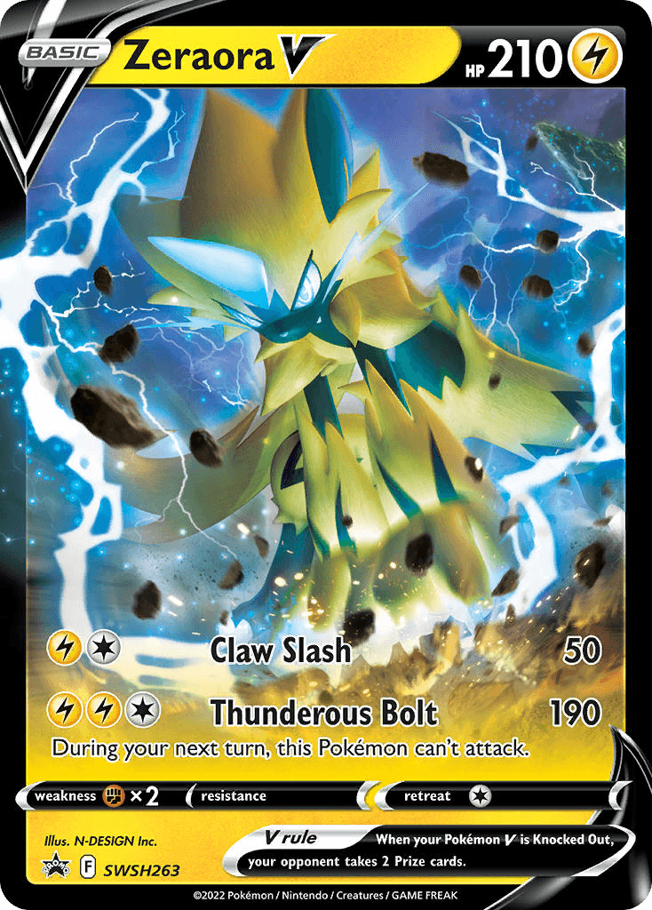 Zeraora V, kortbilde fra pokemontcg.io