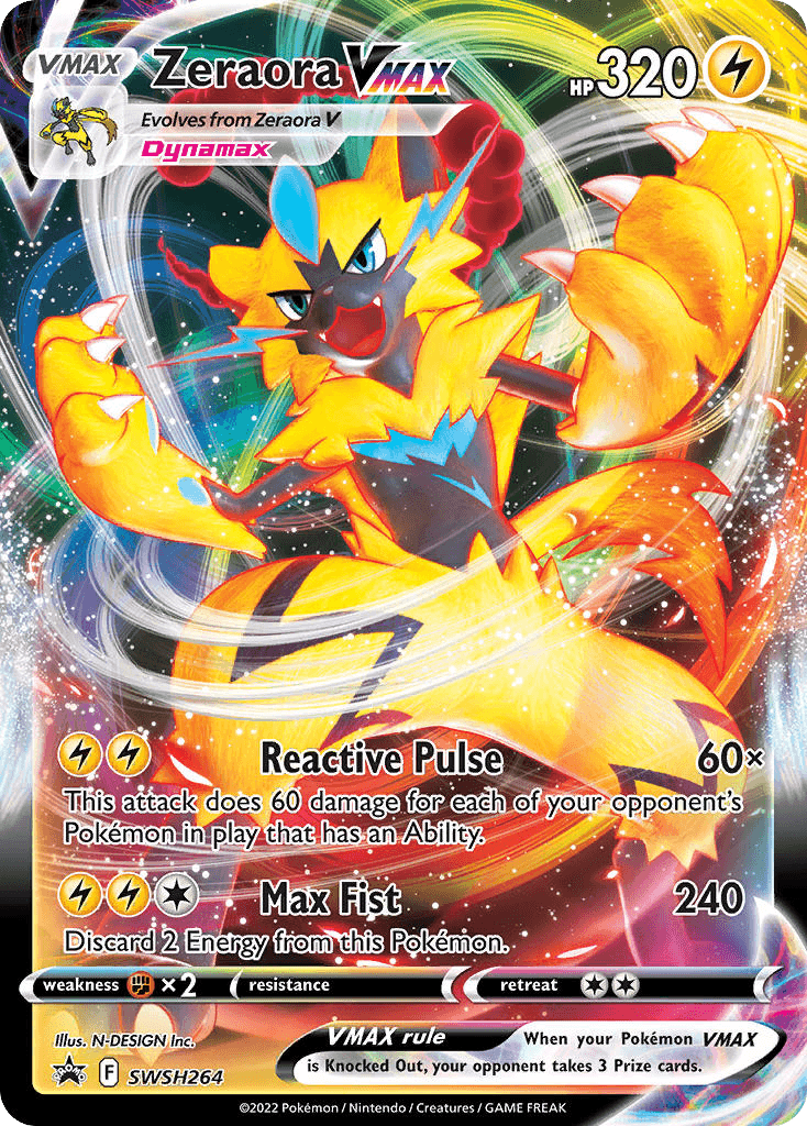 Zeraora VMAX, kortbilde fra pokemontcg.io