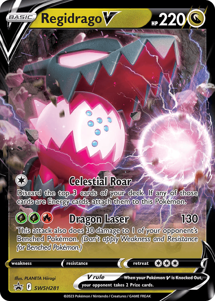 Regidrago V, kortbilde fra pokemontcg.io