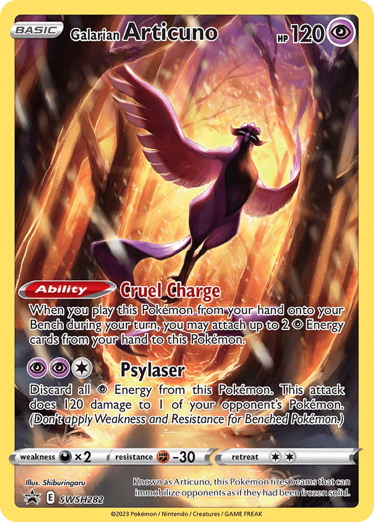Galarian Articuno, kortbilde fra pokemontcg.io