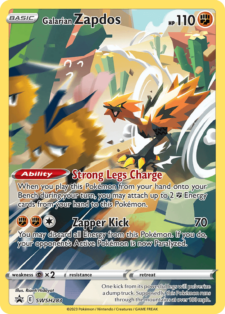 Galarian Zapdos, kortbilde fra pokemontcg.io