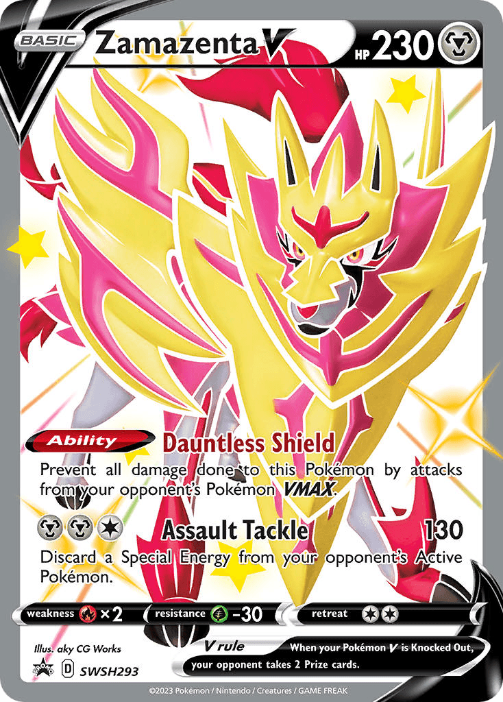 Zamazenta V, kortbilde fra pokemontcg.io